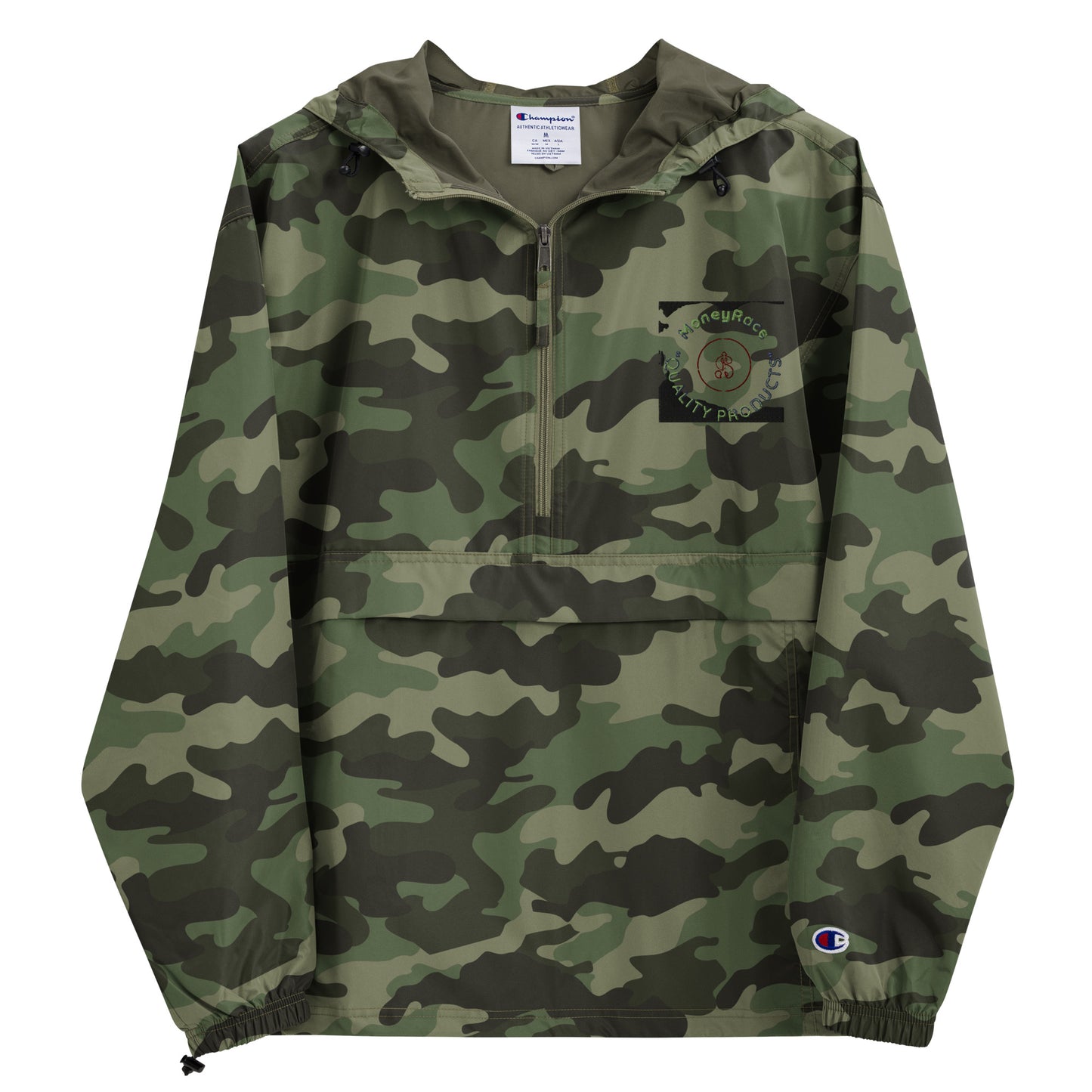 (MoneyRace) Embroidered Champion Packable Jacket