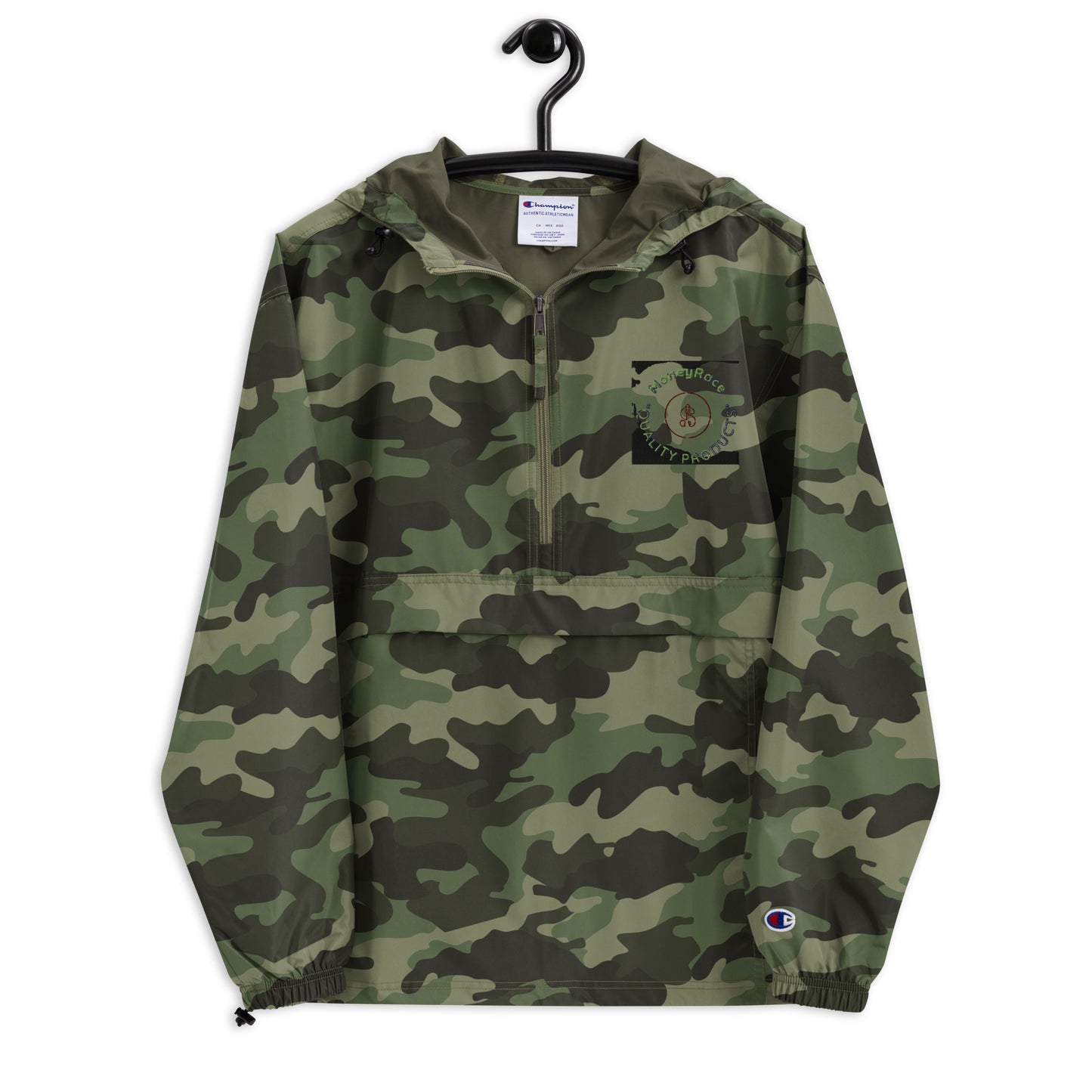 (MoneyRace) Embroidered Champion Packable Jacket