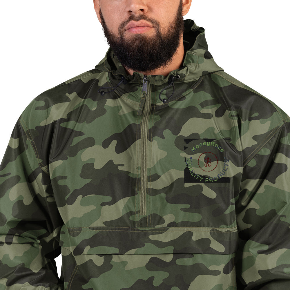 (MoneyRace) Embroidered Champion Packable Jacket
