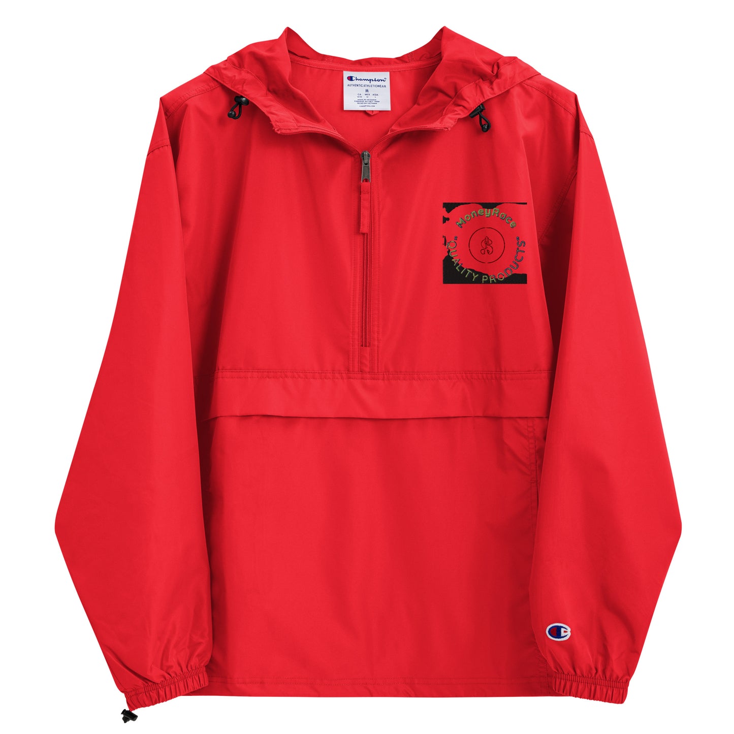 (MoneyRace) Embroidered Champion Packable Jacket