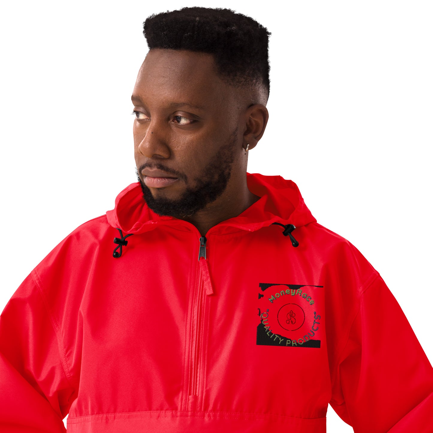 (MoneyRace) Embroidered Champion Packable Jacket