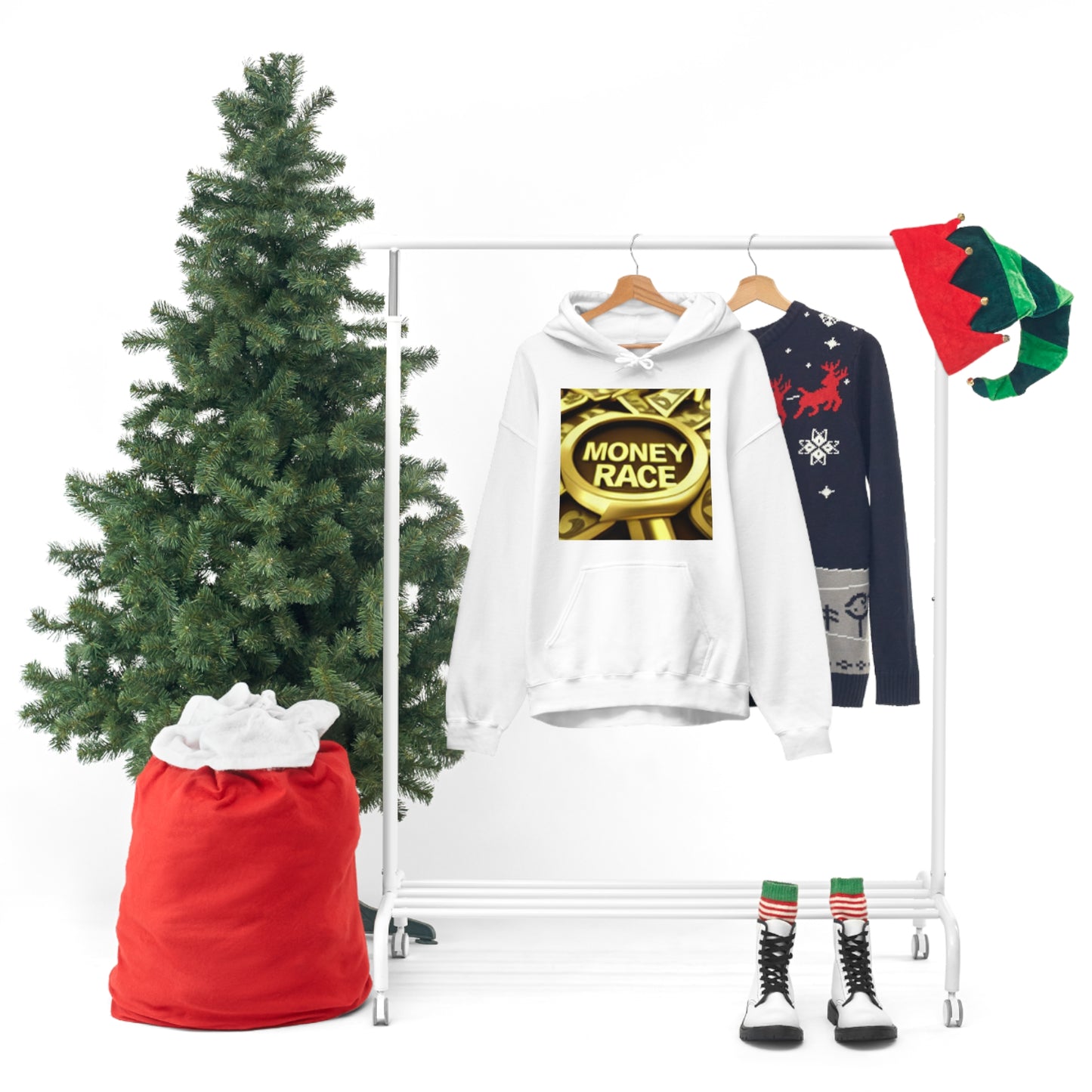 Unisex Heavy Blend Hooded Sweatshirt Money Race Hoodies