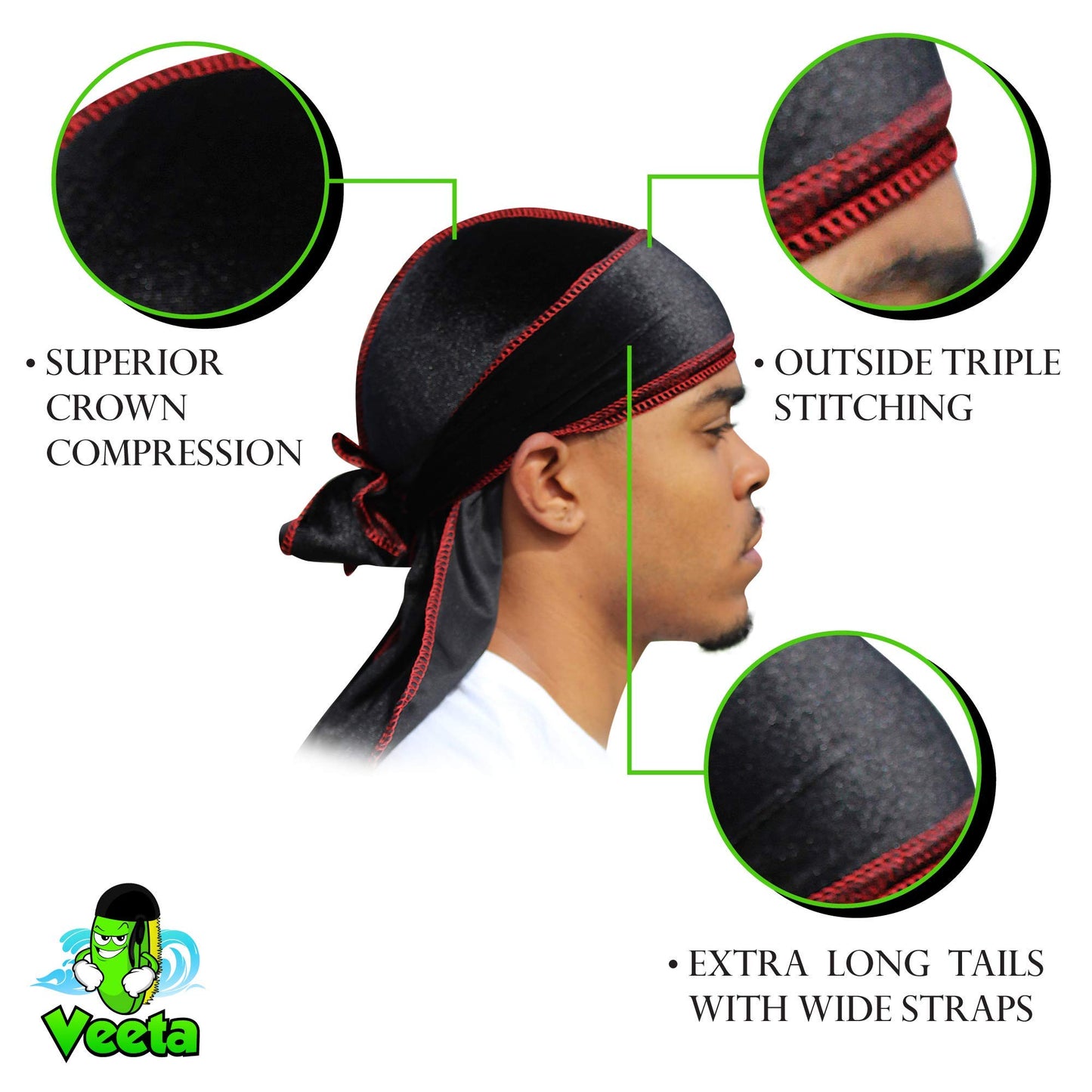 Superior Velvet Durag - Soft Velvet DuraTriple Stitched