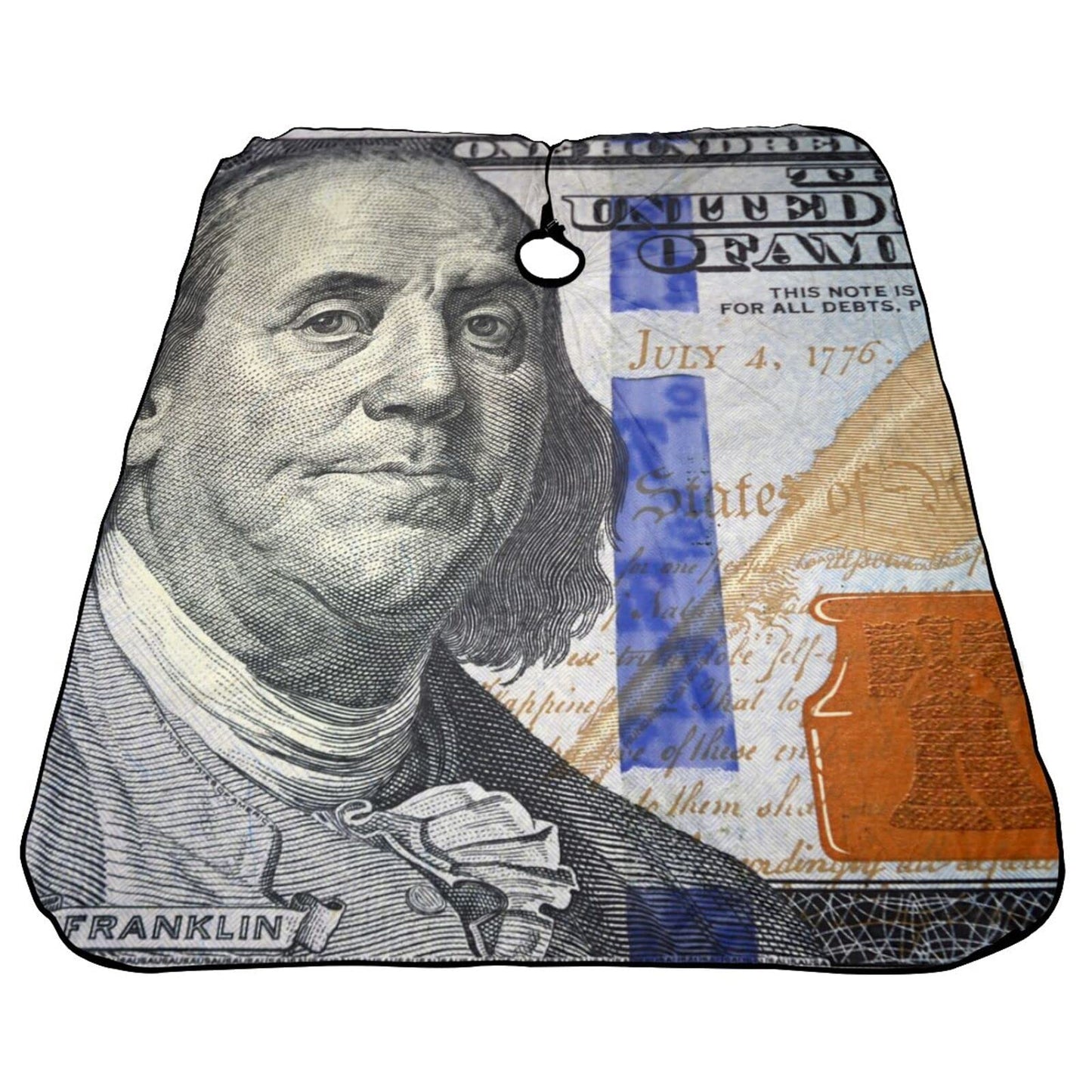 Dollar Bill Cash Barber Cape One Hundred Dollars Waterproof Haircut Apron Cover Up For Adults,55"X66"
